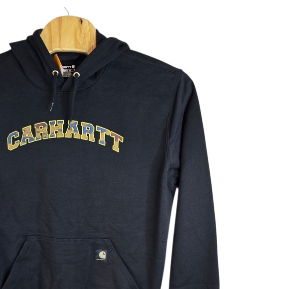 Carhartt Other - Carhartt Mens Loose Fit Midweight Camo Logo Hoodie Black TS6389-M XL